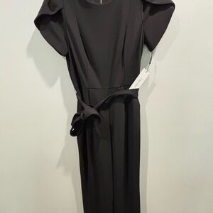 Calvin Klein Black Short Sleeve Jumpsuit